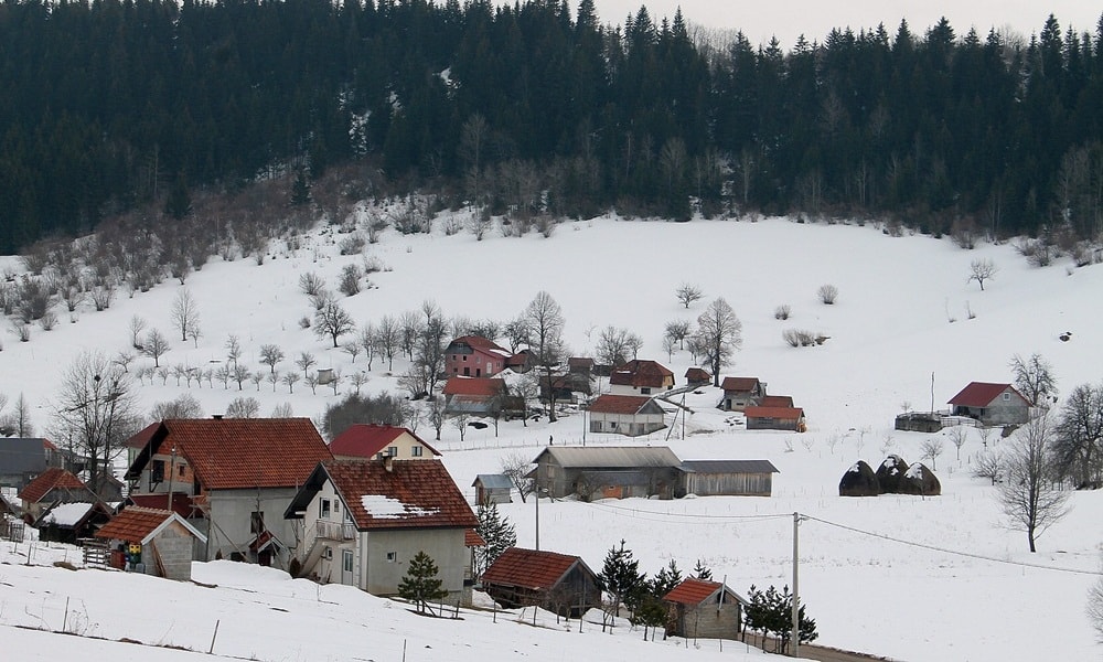 Скијама у центар села: Дрмановићи (Фото: Д. Гагричић)