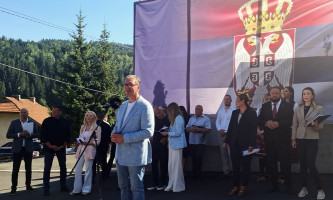 Председник Србије пред грађанима у Новој Вароши (Фото: Р. Поповић)