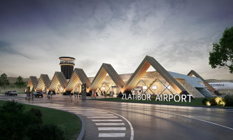 Tерминал у комбинацији дрвета, челика, стакла и камена (Render:„А3 Architects“)