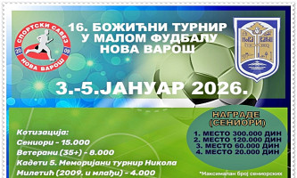 Пријаве екипа до 31. децембра у 12 часова